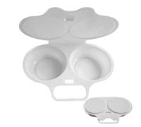 Cazador Furtivo De- Olla Dura De 2 Cavidades, Vaporera Rápida | Herramienta De Cocina Que Ahorra Tiempo De Maíz, Sándwich, Desayuno, Accesorio Reutilizable De Prepar