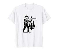 Cazador Navidad Cazador Caza Jersey Navidad Permiso de Caza Camiseta