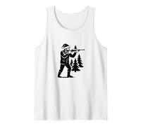 Cazador Navidad Cazador Caza Jersey Navidad Permiso de Caza Camiseta sin Mangas