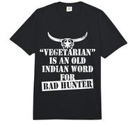 Cazador Vegetarian Is An Old Indian Word For Bad Hunter Comfort Colors Adult Heavyweight T-Shirt