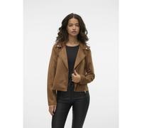 Cazadora corta Mujer Talla S. Color Marron