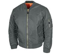 Cazadora de aviador MFH US MA1 Hombre Casual Urbano Cálido Ligero Urban Grey
