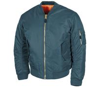 Cazadora de aviador MFH US MA1 Hombre Ligero Urbano Casual Cortavientos Azul