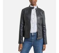 JDY Emily Otw Noos-Chaqueta de Piel sintética, Negro, 36 EU para Mujer