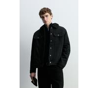 Cazadora denim borreguillo NEGRO M
