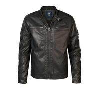 Cazadora efecto piel 100% poliuretano Hombre Talla L. Color Negro