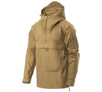 Cazadora estilo anorak Helikon Tracer Hombre Concapucha Senderismo Coyote