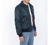 Cazadora estilo bomber clásica 210 100 Hombre Talla L. Color Azul