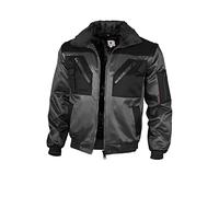 Cazadora tipo piloto, gris/negro (L)