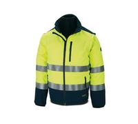 Cazadora tipo soft shell amarilla azul t.xl MARCA