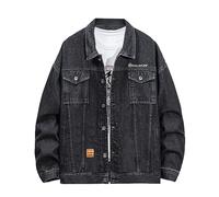 Cazadora Vaquera Hombre Chaqueta Vaquera Borrego Cazadoras De Casaco Jersey Chaquetas Juveniles Invierno Fina Casacas Plumas Cuero Vestir Elegante Negra Marca Xxxxl Casacos Homem Negro Pana Casual