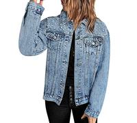 Cazadora Vaquera Mujer Chaquetas Vaqueras De Mujer Camisa Chaqueta Encerada Cazadoras Beige Invierno Oversize Parkas Primavera Sobrecamisa Otoño Niña Casual Bomber Anoraks 3Xl Verde Ante Abrigo Women