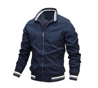 Cazadora Verano Hombre,Chaqueta De Bombardero Para Hombres Chaqueta De Béisbol Para Deportes Al Aire Libre Chaqueta De Túnica De Blusón Ligera Para Hombres Chaqueta De Bombardero De Transición Con C