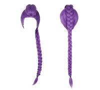 Cazadores de demonios Perruca Cosplay Niño, Perruca R-umi K Pop Cazadores de demonios, Accesorio de disfraz con cuerda treseada, Ideal para Fiestas Temáticas, Carnaval y Cosplay