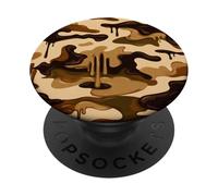 Cazadores de Patos camuflados de Camuflaje marrón para Caza de Aves acuáticas Beige PopSockets PopGrip Adhesivo