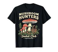 Cazadores de setas Club Social Forager Amante de la naturaleza Camiseta