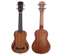 CAZARU 21/23 Pulgadas 4 Ukelele de Madera Hawaiano Soprano Ukelele Instrumento acústico Instrumento Musical Mini Regalo de Guitarra