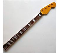 CAZARU Arce 20 trastes PB bajo Guitarra Cuello Parte 4 Cuerdas diapasón de Palisandro 34 Pulgadas Amarillo