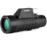 CAZARU Monoculares Telescopio monocular de Alta Potencia 10x42 Impermeable BAK4 Prisma Monocular Alcance con Soporte para teléfono Inteligente Trípode Monoculares Imagen Clara