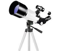 CAZARU Telescopio Refractor para niños, Adultos y Principiantes, Apertura de 70 mm, Montura AZ de 400 mm, telescopio astronómico para niños, Regalos para niños