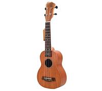 CAZARU Ukelele de 21 Pulgadas Treble Sapele Uke 15 trastes Mini Guitarra Hawaiana de 21 Pulgadas Una Guitarra Ukelele Adecuada para Principiantes