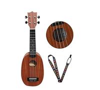 CAZARU Ukelele de Caoba de 21 Pulgadas, Guitarra de 4 Cuerdas, Ukelele Hawaiano, Regalo Musical Educativo