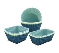Cazas para hornear de silicona: revestimientos de muffins reutilizables, coloridos moldes de pastelería | Bandejas para hornear cupcake resistentes al calor de silicona, postres festivos antiadherente