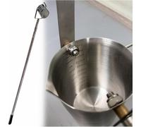 Cazo de muestra de agua de acero inoxidable, boquilla graduada de 500 ml, varilla telescópica de muestreo de 2 a 5 pies, vaso de péndulo para recolección y medición de agua