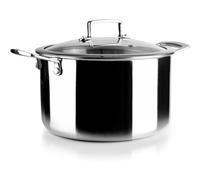 IBILI - Olla Tricapa Triply Natural 20 Cm, Acero inoxidable, Apto para induccion, sin antiadherente