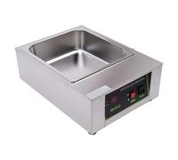 Cazo para chocolate de 1000 W, derretir chocolate con tapa de acero inoxidable, dispositivo de fusión 0-95 °C, temperatura ajustable, capacidad de 8 kg, para usuarios domésticos, restaurantes