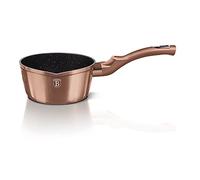 Cazo vertedor 16 cm y tapa cobre metal, revestimiento marbre- aluminio Turbo inducción