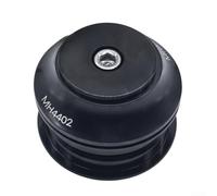 Cazoleta Integrada 44mm Aluminio Negro para Bici | para semi-integrado, perfil aerodinámico, integridad estructural, compatible cuadros estándar, ciclismo ruta