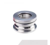 Cazoleta Integrada 44mm para Bicicleta Plegable para dahon Cazoleta | Diámetro 44mm, integración total, compatible marcos plegables, fluido, montaje sencillo(Silver)