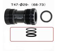 Cazoleta T47 Aluminio para Eje 24-29mm Rodamientos P5 | Aleación aluminio para fundido, rodamientos P5, eje 24-29mm, estable, silencioso, ruta(T47-29A)