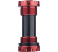 Cazoletas BB91 Roscadas Aleación Aluminio 68-110mm | Aleación aluminio, roscado, compatibilidad 68-110mm, ligero y , para MTB y ruta(Red)