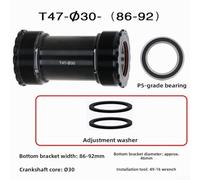 Cazoletas T47 Aleación Aluminio P5 Rodamiento 68mm | Eje 24mm compatible, reducción , montaje estable, para estándar T47, ideal carretera(T47-24A)
