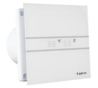 Cazooo Ventilador de baño con sensor de humedad de 100 mm, ventilador automático para baño con temporizador, silencioso, 31 dB, 115 m³/h, para montaje en pared/ventana, color blanco