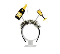 Cazqgoy Wine Bottle Headband Christmas Hair Accessory Headband for Funny New Year Headdress for Various Occasions and Decorations, Easy to Wear and Durable
