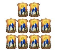 CAZSTYK 10 piezas de decoraciones acrílicas de varios diseños, figuras decorativas para decoración espiritual del hogar, decoración espiritual de habitación