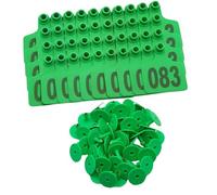 CAZSTYK 100 marcadores de orejas de ganado diseñados para un fácil etiquetado y uso extendido, perfectos para ovejas y cerdos en ranchos identificadores permanentes de oído