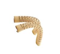 CAZSTYK 2 fundas de cuero para correa de bolsa, fundas protectoras para asas de bolsa, fundas protectoras para bolsos, correa protectora de agarre de cuero, beige