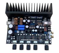 CAZSTYK 200W 4Ω Componente amplificador de subwoofer doble entrada potencial DC30V 40V 2.1 canales placa de circuito de sonido con estructura de refrigeración, salida de batalla, placa amplificadora