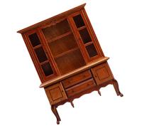 CAZSTYK 3. Gabinete de madera pequeño hecho a mano para casas de muñecas realista escala 1/12 para dormitorio, muebles de cocina, modelo de manualidades, fotografía, decoración de casas de muñecas de