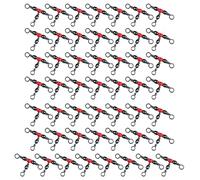 CAZSTYK 50 barriles de línea triples giratorios con cuentas, equipo de aparejos de pesca, 3 vías en T, 3 vías para entusiastas