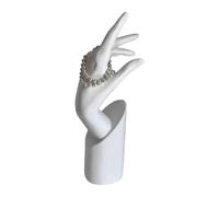CAZSTYK Accesorio de joyería profesional con forma de mano femenina, collar portátil, diseño de presentación, organización, moda, resina, modelo de mano, soporte multiusos