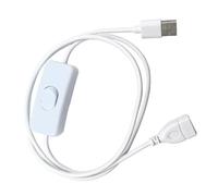 CAZSTYK Adaptadores USB macho hembra en miniatura, construcción de control, 2 A, la mayor salida de potencia para aparatos eléctricos, cable USB pequeño con interruptores de encendido/apagado