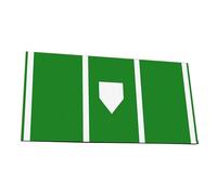 CAZSTYK Alfombrilla de césped inmune permanente a la intemperie, 120 x 200 cm, polipropileno para uso en interiores de béisbol