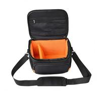 CAZSTYK Amplio soporte de nailon para cámara para modelos compactos, construcción suave con asa superior y compartimentos laterales, bolsa ligera para cámara