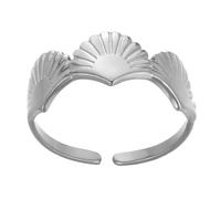 CAZSTYK Anillos únicos de moda con apertura irregular de acero inoxidable, textura ajustable, regalo para hombres y mujeres, joyería moderna, D, como se describe, como se describe