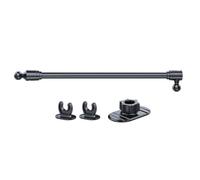 CAZSTYK Base de montaje adhesiva de 17 mm, adaptador de soporte para teléfono, ángulos de visión ajustables para soporte de teléfono de coche